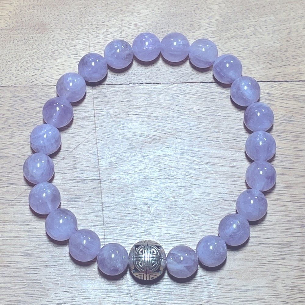 Semi-precious Light Amethyst Gemstones w/ 925 Sterling Silver